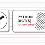 Python list of dicts to json lines