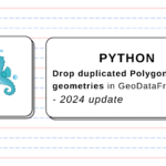 Drop duplicated polygons in geodataframe