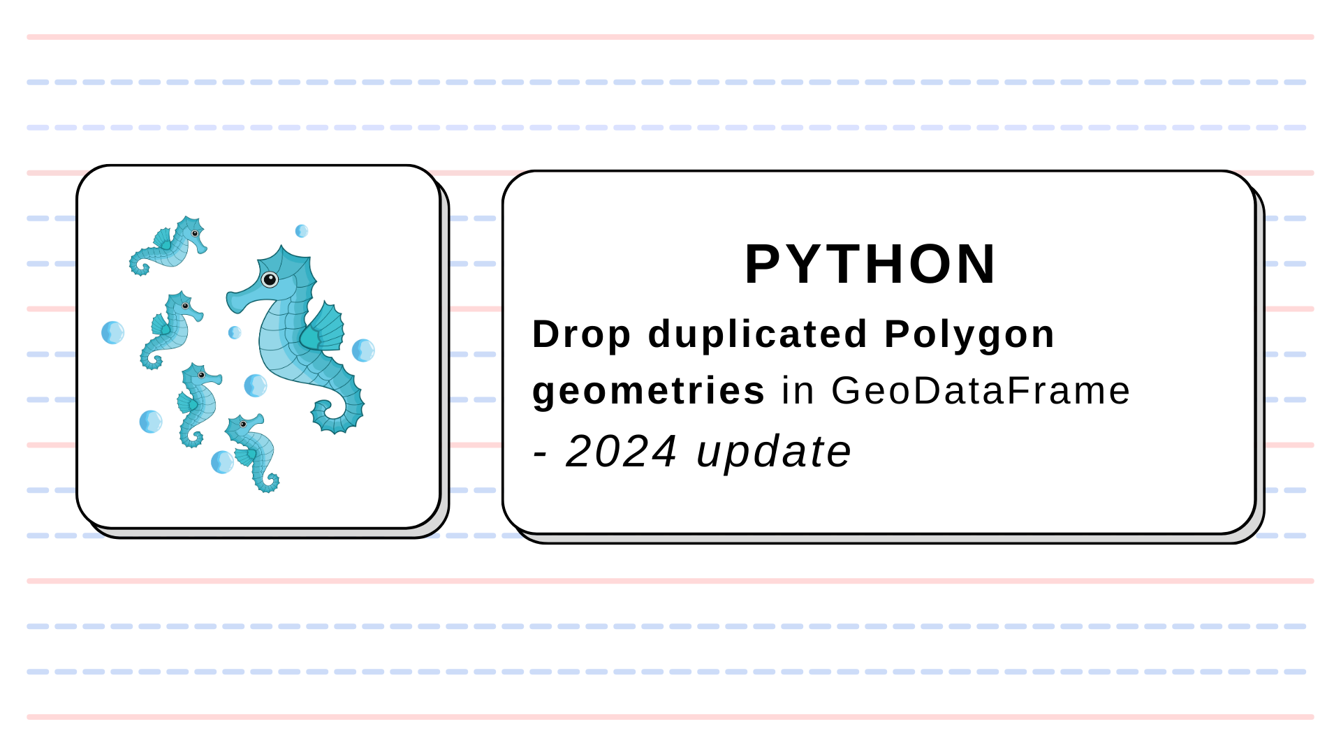 Drop duplicated polygons in geodataframe